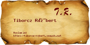 Tiborcz Róbert névjegykártya
