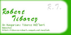 robert tiborcz business card